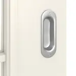 Detailansicht der Oberfläche von Landhaus 2 LA Lugano Classic Weißlack Schiebetür - Huga