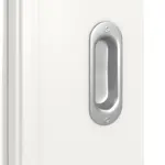 Detailansicht der Oberfläche von Landhaus 2 LA Sprosse 2/3 Classic Weißlack Schiebetür - Huga