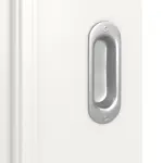 Detailansicht der Oberfläche von Landhaus 2 Classic Weißlack Schiebetür - Huga