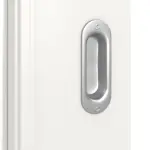 Detailansicht der Oberfläche von Landhaus 3 LA Classic Durat Verkehrsweiß RAL 9016 Schiebetür - Huga