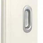 Detailansicht der Oberfläche von Landhaus 3 LA Sprosse 1/3 Classic Weißlack Schiebetür - Huga