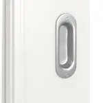 Detailansicht der Oberfläche von Landhaus 3 LA Sprosse 1/3 Classic Weißlack Schiebetür - Huga