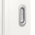 Detailansicht der Oberfläche von Landhaus 3 Classic Weißlack Schiebetür - Huga