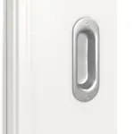 Detailansicht der Oberfläche von Landhaus 4 LA Classic Weißlack Schiebetür - Huga