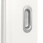 Detailansicht der Oberfläche von Landhaus 4 LA Sprosse 1/3 Classic Weißlack Schiebetür - Huga