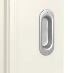 Detailansicht der Oberfläche von Landhaus 4 Classic Weißlack Schiebetür - Huga