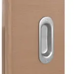 Detailansicht der Oberfläche von LEBO Schiebetür Buche Matt Cross Echtholzfurniert mit Lichtausschnitt 1 LA 16-40