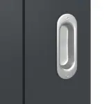 Detailansicht der Oberfläche von Groove 13 ProLine Lack Anthrazit RAL 7016 Schiebetür - Hörmann