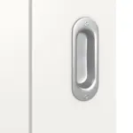 Detailansicht der Oberfläche von Signum 13 Basic Lack Verkehrsweiß RAL 9016 Schiebetür - Huga