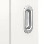 Detailansicht der Oberfläche von Signum 16 Basic Lack Verkehrsweiß RAL 9016 Schiebetür - Huga