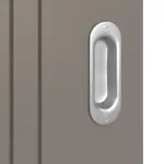 Detailansicht der Oberfläche von Signum 21 Basic Lack Taupe RAL 7048 Schiebetür - Huga