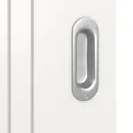 Detailansicht der Oberfläche von Signum 21 Basic Lack Verkehrsweiß RAL 9016 Schiebetür - Huga