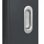 Detailansicht der Oberfläche von Signum 31 LA 24 schlossseitig Basic Lack Anthrazit RAL 7016 Schiebetür - Huga