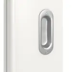 Detailansicht der Oberfläche von Groove 31 LA 24 schlossseitig ProLine Lack Verkehrsweiß RAL 9016 Schiebetür - Hörmann