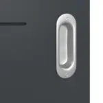 Detailansicht der Oberfläche von Signum 34 Basic Lack Anthrazit RAL 7016 Schiebetür - Huga