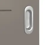 Detailansicht der Oberfläche von Groove 34 ProLine Lack Taupe RAL 7048 Schiebetür - Hörmann