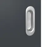 Detailansicht der Oberfläche von Signum 53 Basic Lack Anthrazit RAL 7016 Schiebetür - Huga