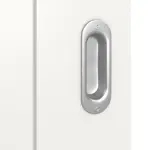 Detailansicht der Oberfläche von Groove 85 LA 24 bandseitig ProLine Lack Verkehrsweiß RAL 9016 Schiebetür - Hörmann