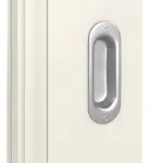 Detailansicht der Oberfläche von Kontur 2 LA Sprosse 2/3 Classic Weißlack Schiebetür - Huga