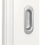 Detailansicht der Oberfläche von Kontur 2 LA Sprosse 2/3 Classic Weißlack Schiebetür - Huga