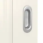 Detailansicht der Oberfläche von Kontur 2 Classic Weißlack Schiebetür - Huga