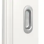 Detailansicht der Oberfläche von Kontur 3 LA Classic Weißlack Schiebetür - Huga