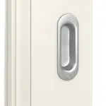 Detailansicht der Oberfläche von Kontur 4 LA Classic Weißlack Schiebetür - Huga