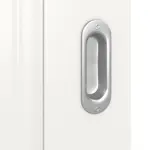 Detailansicht der Oberfläche von Kontur 4 Classic Weißlack Schiebetür - Huga