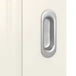 Detailansicht der Oberfläche von Kontur 5 Classic Weißlack Schiebetür - Huga