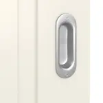 Detailansicht der Oberfläche von Lacuna 2 Classic Weißlack Schiebetür - Huga
