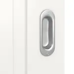 Detailansicht der Oberfläche von Lacuna 3 Classic Weißlack Schiebetür - Huga