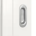 Detailansicht der Oberfläche in RAL 9016 von Montana 4 LA ClassicLine Weißlack Schiebetür - Hörmann