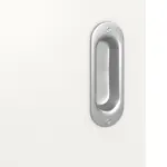 Detailansicht der Oberfläche von Smart 1 quer Basic Durat Verkehrsweiß RAL 9016 Schiebetür - Huga