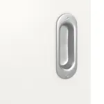 Detailansicht der Oberfläche von Smart 2 quer Steel 80 Basic Durat Verkehrsweiß RAL 9016 Schiebetür - Huga