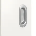 Detailansicht der Oberfläche von Sueno 2 Basic Durat Verkehrsweiß RAL 9016 Schiebetür - Huga