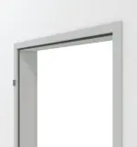 Detailansicht in RAL 7035 von Frontansicht in RAL 7035 von 2-schalige Stahl-Umfassungszarge für alle Wandtypen - Hörmann