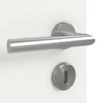 Detailansicht der Oberfläche von GARANT Wärmeschutztür Quer Authentic Bianco GCK08