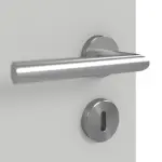 Detailansicht der Oberfläche von GARANT Wärmeschutztür D92-60 Dove Grey Resopal