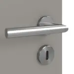 Detailansicht der Oberfläche von GARANT Wärmeschutztür U12115SD Platingrau GHK08