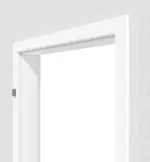 Detailansicht von Esche Weiß ES 242 PortaLit Zarge (Rundkante) für Schallschutztür - Westag
