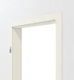 Detailansicht von Zarge Weiß lackiert Lamikor Typ 4 mit runder Kante - Kilsgaard