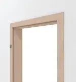 Detailansicht von Zarge für Wohnungseingangstüren Nova Ahorn Lamikor mit runder Kante - Kilsgaard