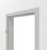 Detailansicht von Zarge Grau RAL 7035 Lack mit runder Kante - Hörmann