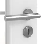 Detailbild der Oberfläche von Bütte Weiß DIN-LA Basic Durat Doppelflügeltür inkl. Zarge - Huga