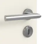 Detailbild der Oberfläche von Weiß ähnlich RAL 9010 LA 24 Basic Lack Doppelflügeltür inkl. Zarge - Huga