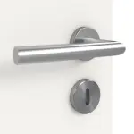 Detailansicht der Oberfläche von Weiß ähnlich RAL 9016 LA 24 Basic Lack Doppelflügeltür inkl. Zarge - Huga