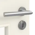 Detailbild der Oberfläche von Weiß ähnlich RAL 9010 LA 9 Basic Lack Doppelflügeltür inkl. Zarge - Huga