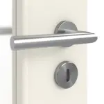 Detailbild der Oberfläche von Weiß ähnlich RAL 9010 DIN-LA Basic Lack Doppelflügeltür inkl. Zarge - Huga