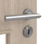 Detailbild der Oberfläche von Eiche grau LA 9 Basic Durat Innentür - Huga