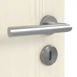 Detailbild der Oberfläche von Lärche lasiert LA Bullauge Basic Durat Innentür - Huga